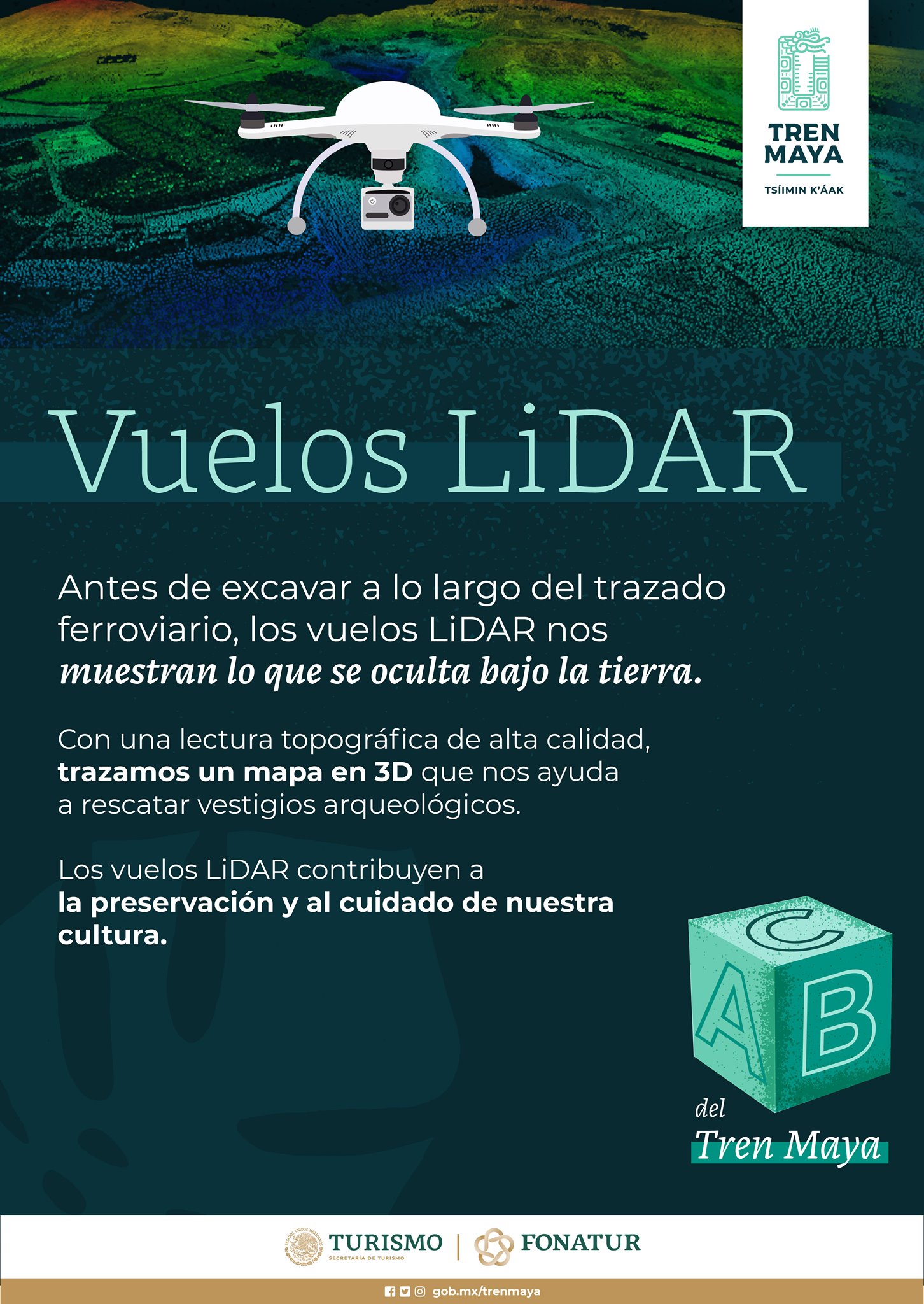 ABC del Tren Maya, ¿Que es el vuelo LiDAR?