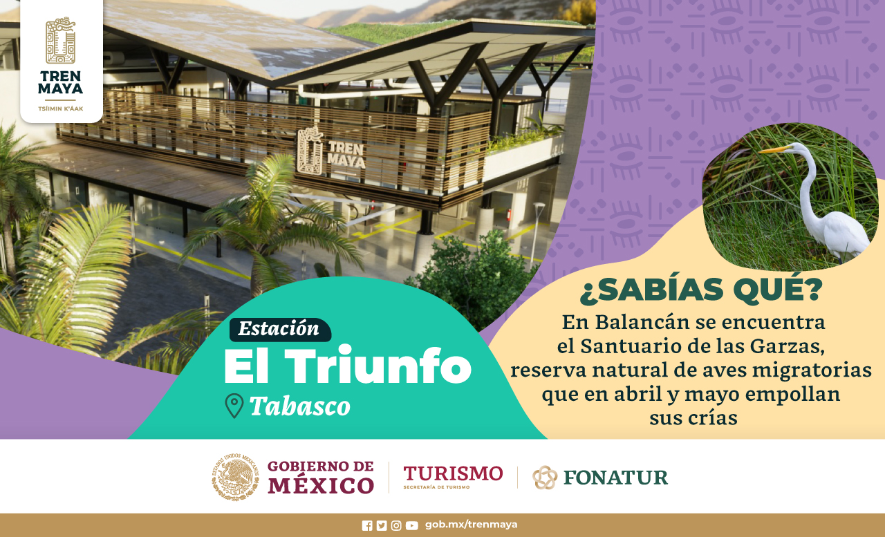 Conoce la Estación, El Triunfo, Tabasco